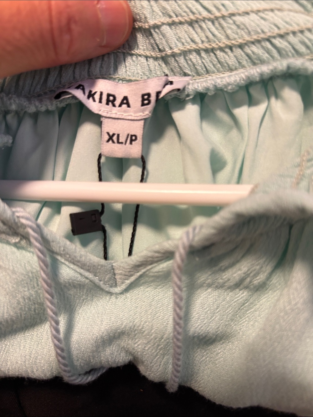 Yakira Bella ditsy dress in solid light aqua - Picture 4 of 7